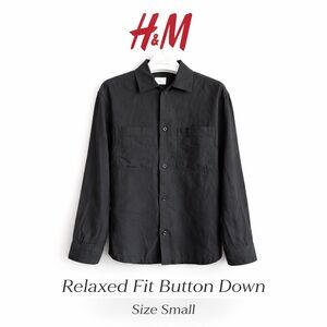 H&M Charcoal Relaxed Fit Shirt